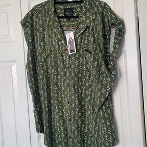 Jach's girlfriend botton down shirt Olive green